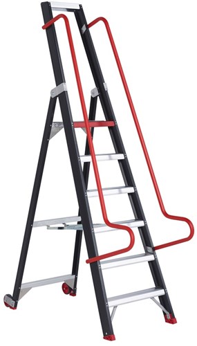 Altrex taurus enkel oploopbare magazijntrap tme 6 - 193206