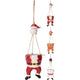 Home styling hangpot kerstman 57cm 3 assorti