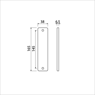 Ami kortschild 165 4 rh geheel blind f-1 - 211030
