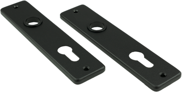 Ami kortschild 180 41 rh profielcilinder 72 zwart 9005 str - 739116