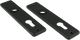 Ami kortschild 180 41 rh profielcilinder 72 zwart 9005 str - 739116