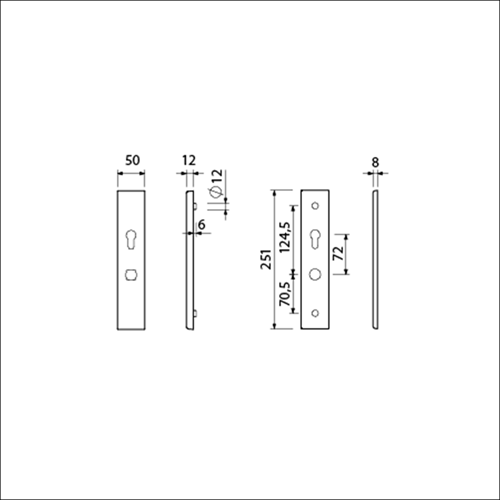 Chargez l'image dans la visionneuse de la galerie, Ami veiligheidsbeslag 251 50 buiten en binnen f1 profielcilinder 72 omkeer 2gts deurdikte 38 42 mm - 803163
