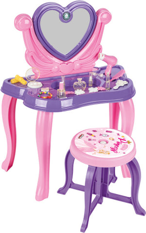 Pilsan Heart speelgoedmake-uptafel met geluid paars 21-delig