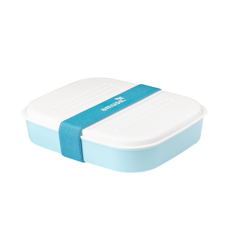 Load image into Gallery viewer, Amuse basic lunchbox 3-in-1 blauw 6-delig

