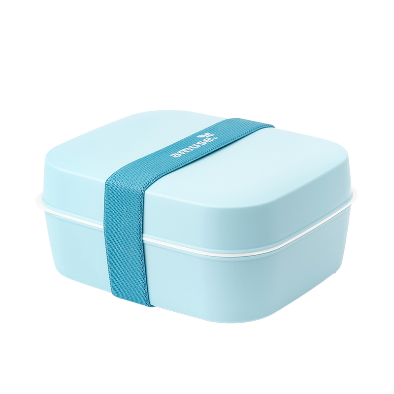 Load image into Gallery viewer, Amuse basic lunchbox 3-in-1 blauw 6-delig
