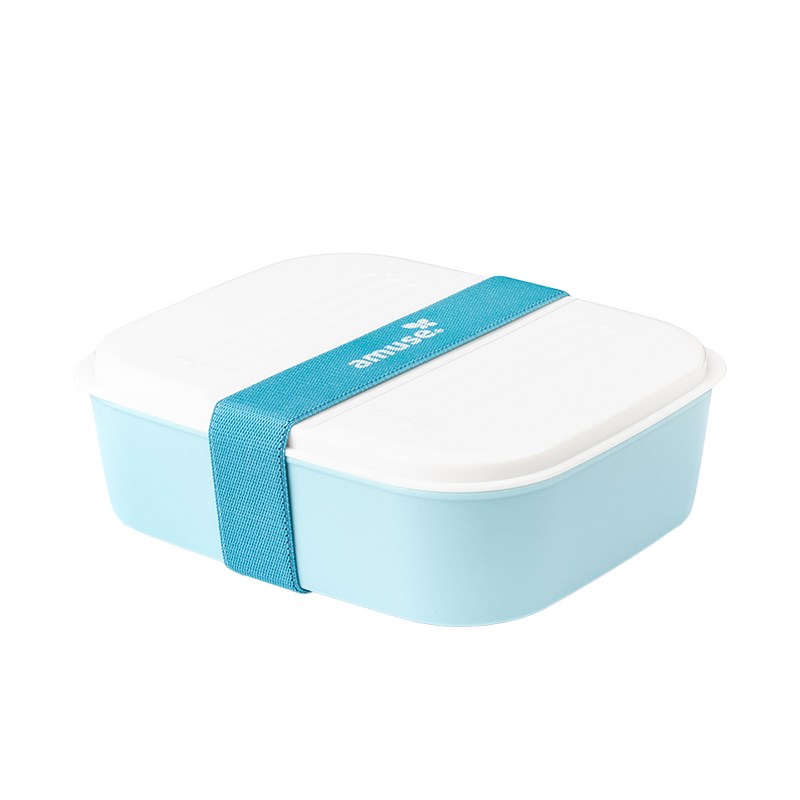 Load image into Gallery viewer, Amuse basic lunchbox 3-in-1 blauw 6-delig
