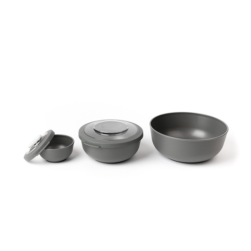 Load image into Gallery viewer, Amuse life bowlset grijs 6-delig

