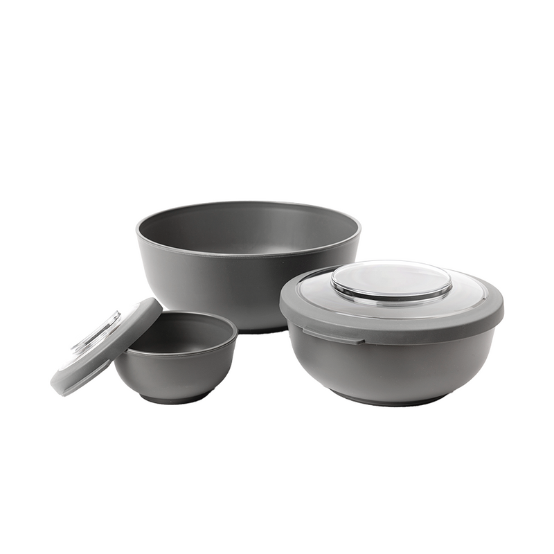 Load image into Gallery viewer, Amuse life bowlset grijs 6-delig

