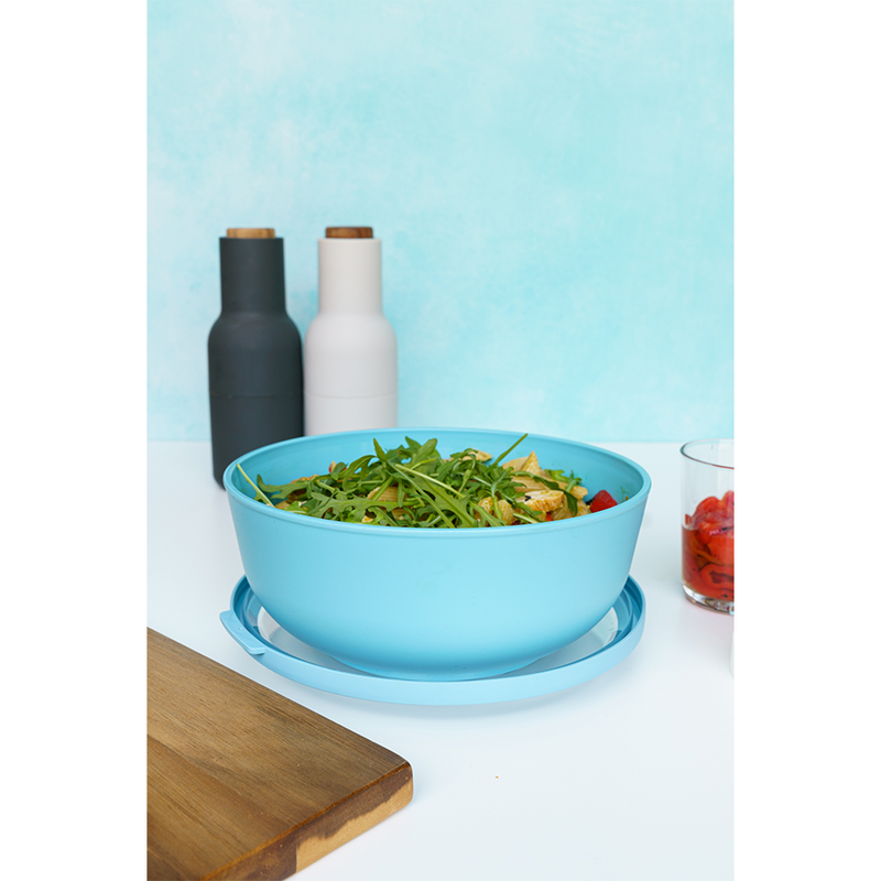 Load image into Gallery viewer, Amuse life dinner bowl met deksel blauw 2000ml
