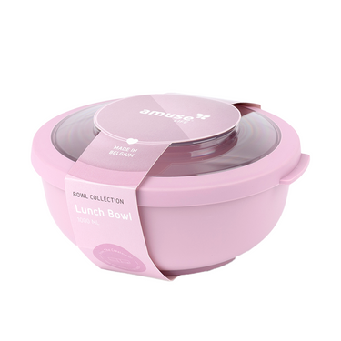 Amuse life lunch bowl met deksel roze 1000ml