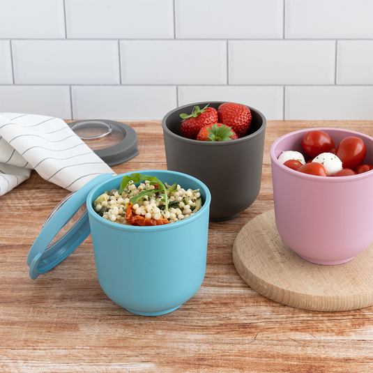 Amuse life lunch bowl met deksel roze 500ml