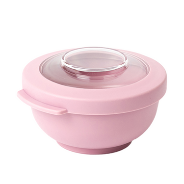 Amuse life snack bowl met deksel roze 200ml
