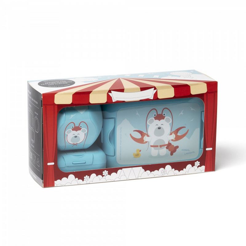 Load image into Gallery viewer, Amuse lunch set animal carnival polar bear

