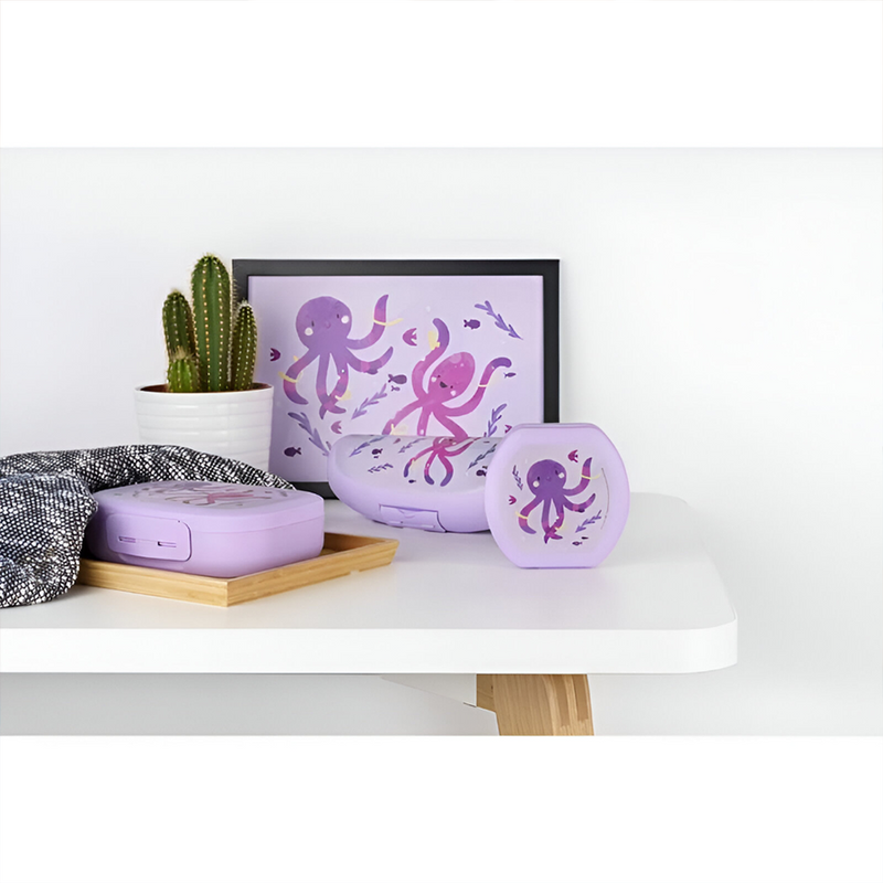 ギャラリービューアに画像をロードする, Amuse lunchbox medium paars octopus
