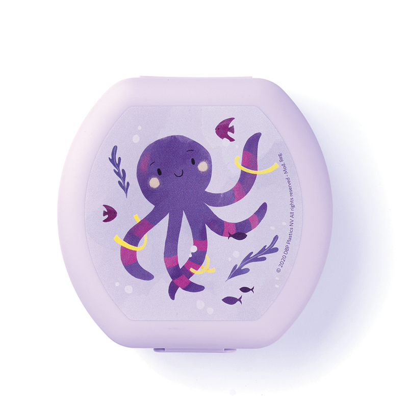 Chargez l'image dans la visionneuse de la galerie, Amuse snackbox small rond paars octopus
