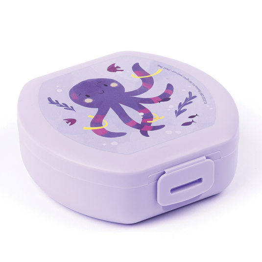 Amuse snackbox small rond paars octopus