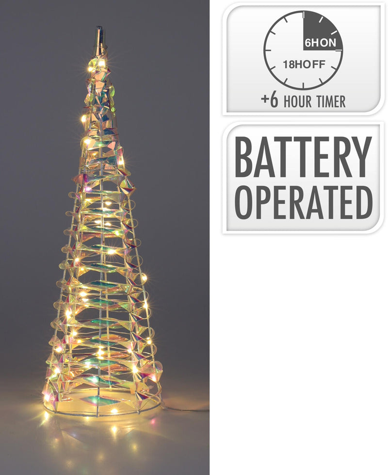 Chargez l'image dans la visionneuse de la galerie, Home styling kegel 40cm regenboog micro led met timer
