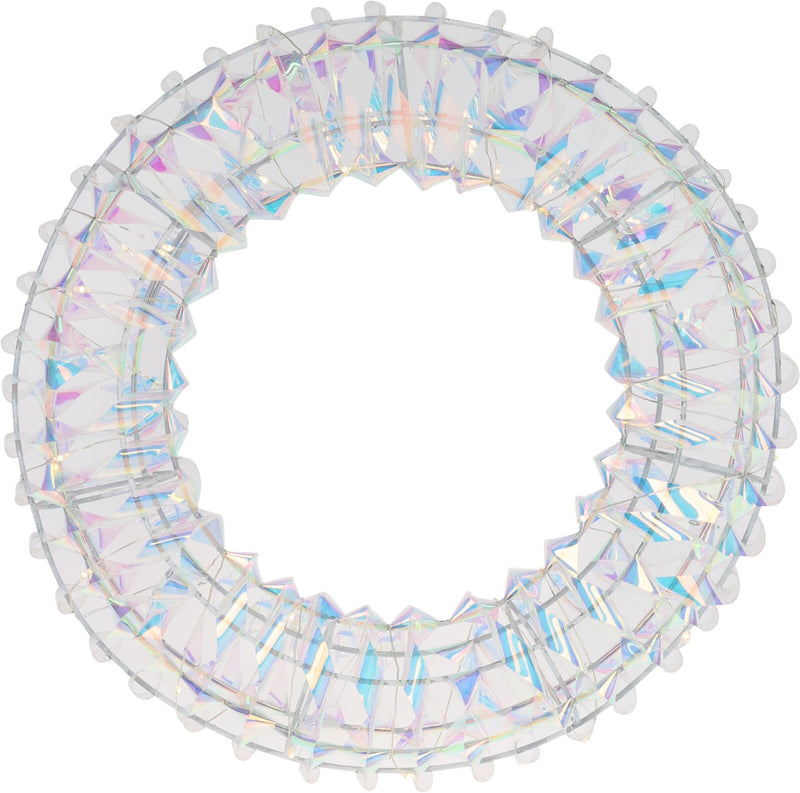 Afbeelding laden in galerijviewer, Home styling krans 30cm 30led shiny rainbow met timer
