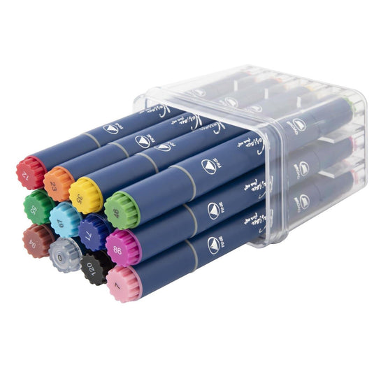 Nassau ronde dual markers - 12st.
