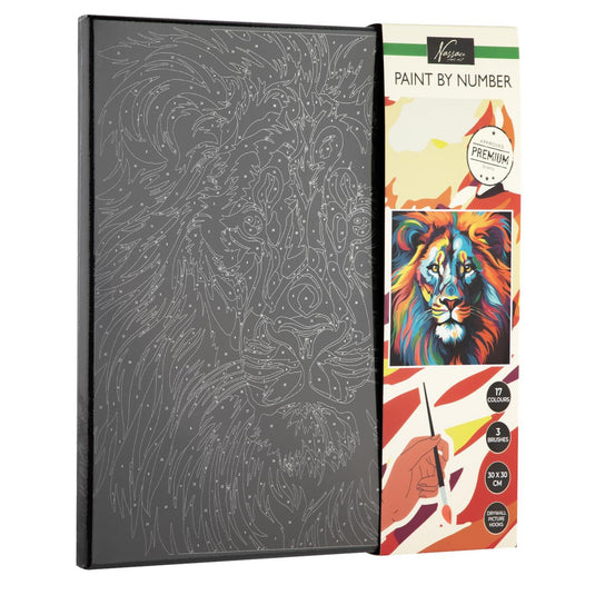 Nassau schilderen op nummer leeuw 30cm