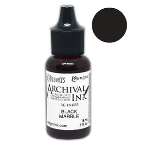 Ranger ink ranger • dylusions archival reinkers black marble