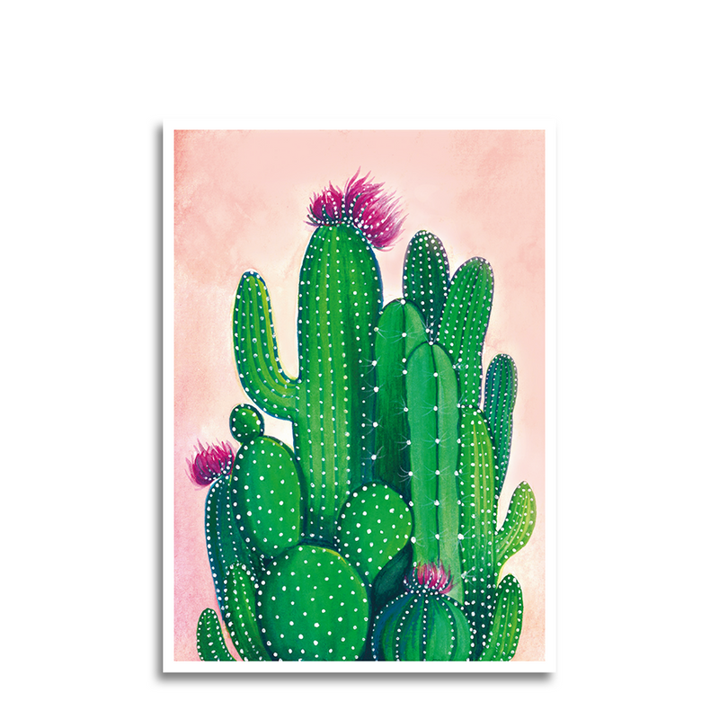 Chargez l'image dans la visionneuse de la galerie, Art by andu wenskaart cactuses
