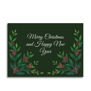 Art by andu wenskaart christmas green