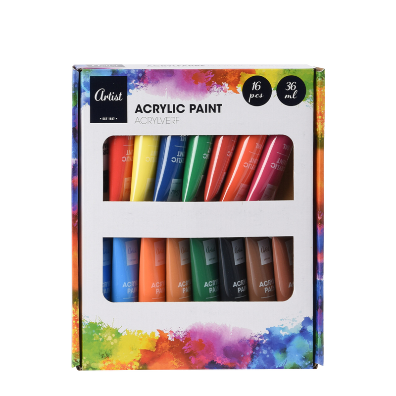 Load image into Gallery viewer, Artist acrylverfset 36ml 16 stuks

