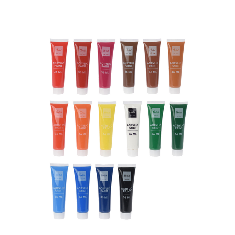 Load image into Gallery viewer, Artist acrylverfset 36ml 16 stuks
