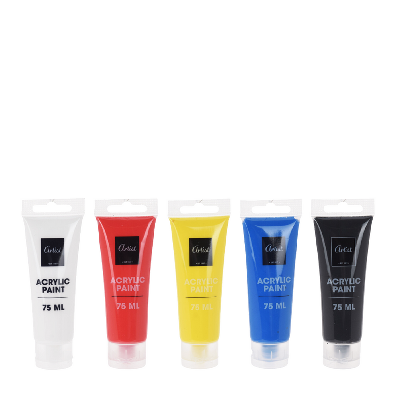 Afbeelding laden in galerijviewer, Artist acrylverfset 75ml 5 stuks
