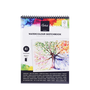 Artist aquarelschetsboek a3