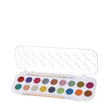 Artist waterverfset metallic 18 kleuren