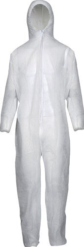 Asatex wegwerpoverall | maat xxl | wit | psa-categorie i | 1 stuk - pp-1l xxl - pp-1l xxl