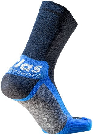 Atlas performance workwear sock | blauw zwart | maat 39 - 4043692447681