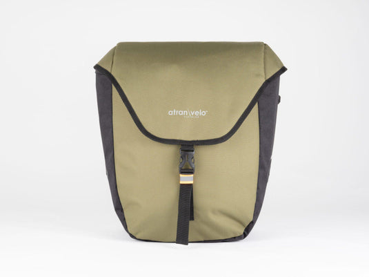 Atran velo zap enkele fietstas met avs adapter 25l groen