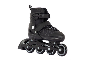 Aventuri verstelbare inline skates semi-softboot zwart maat 30-33 (s)