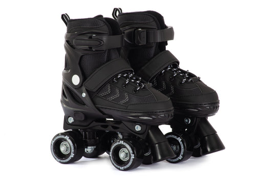 Aventuri verstelbare rolschaatsen semi-softboot zwart maat 31-34 (s)