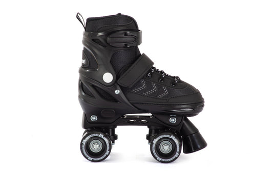 Aventuri verstelbare rolschaatsen semi-softboot zwart maat 27-30 (xs)
