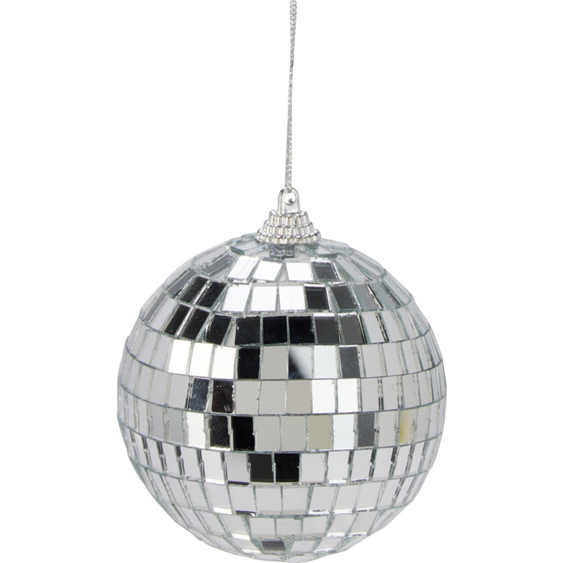 Laden Sie das Bild in Galerie -Viewer, Home styling spiegelbal 8cm zilver spiegelbal 8cm zilver glas
