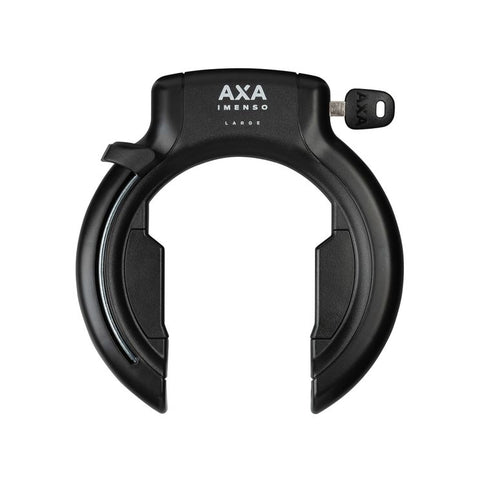 Ringslot Axa Imenso Large Retractable - zwart