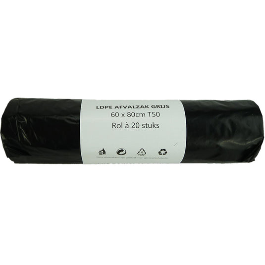Vuilniszakken - 60 liter - 20 stuks