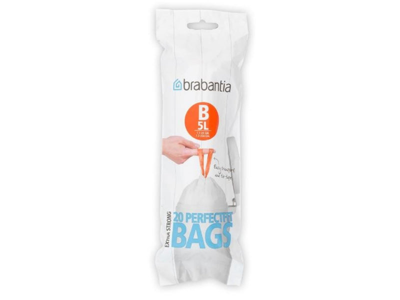Afbeelding laden in galerijviewer, Brabantia perfectfit 5 liter vuilniszakken b rol a 20 zakken
