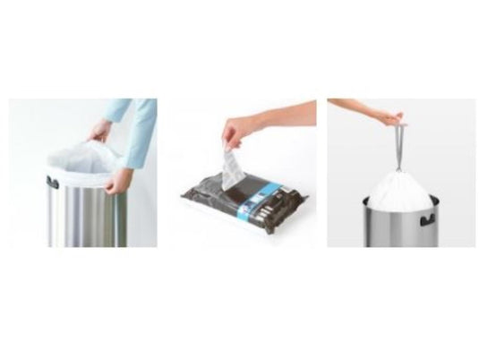 Brabantia perfectfit 50-60 liter vuilniszakken h dispenser pack 40 zakken
