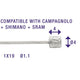 Versnelling binnenkabel RVS 225 cm (6472) 100 stuks