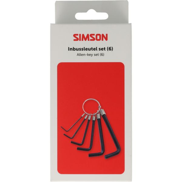 Afbeelding laden in galerijviewer, Simson inbussleutelset 6-delig
