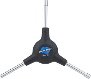 Parktool sw-15 3-way internal nipple spoke wrench