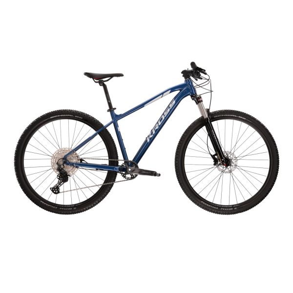 Cargue la imagen en el visor de la galería, Kross mountainbike level 5.0 mtb - 29 inch - frame xl (20 inch) - blue silver gloss
