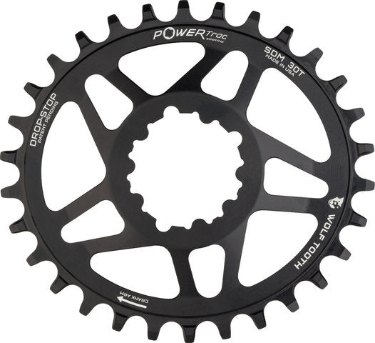 Wolf tooth components elliptical direct mount chainring for sram gxp