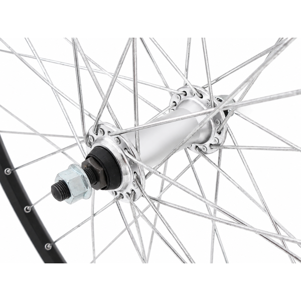Afbeelding laden in galerijviewer, Abi voorwiel 28 inch zac 2000 - aluminium naaf - zwart
