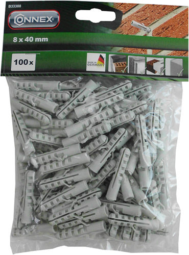 Load image into Gallery viewer, Connex pluggen polyamide 8mm bag 100st - b33388
